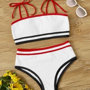 Red White and blue bikini
